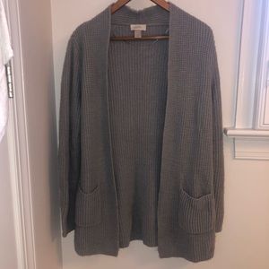 Loft: gray cardigan